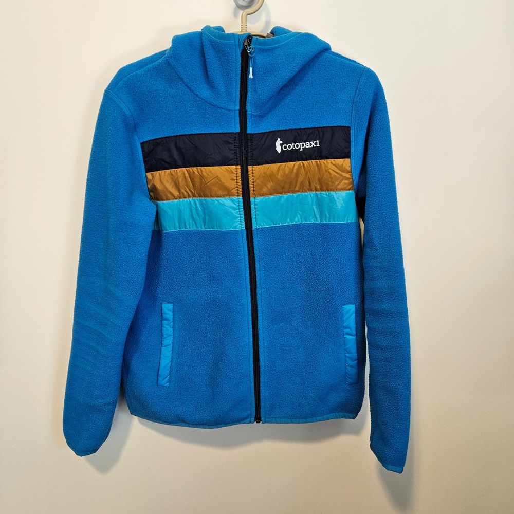 Cotopaxi Teca Fleece Sweatshirt Small Full Zip Hooded Jacket Outdoors Hiking